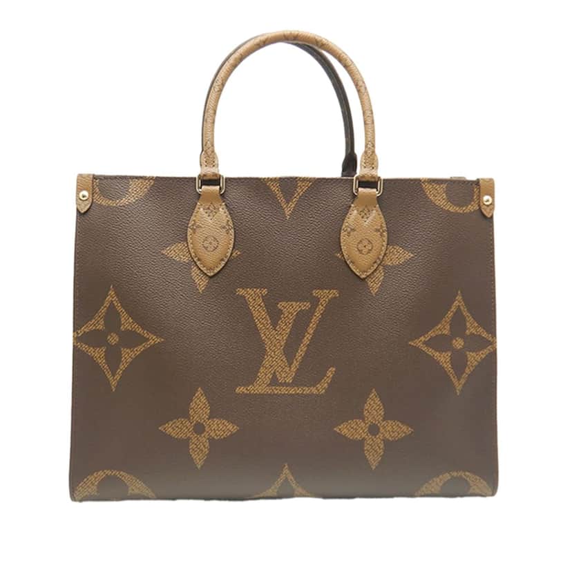 Louis Vuitton Monogram Reverse Giant OnTheGo MM Brown Very good condition - Front View