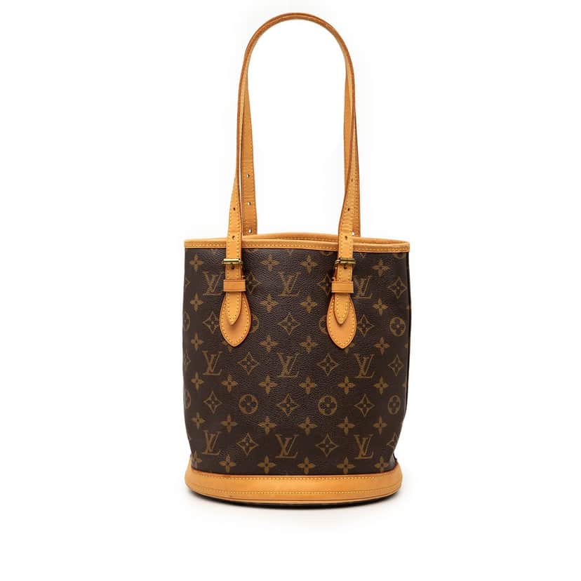 Louis Vuitton Monogram Petit Bucket Brown Very good condition - Front View