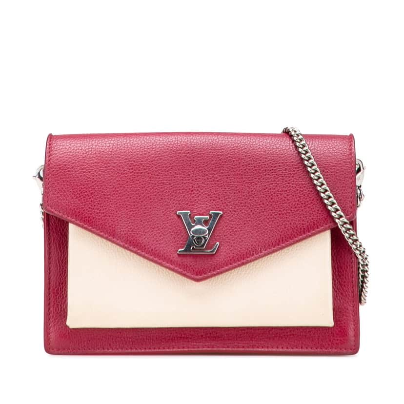 Louis Vuitton Bicolor Leather MyLockMe Chain Pochette Red Leather Very good condition - Front View