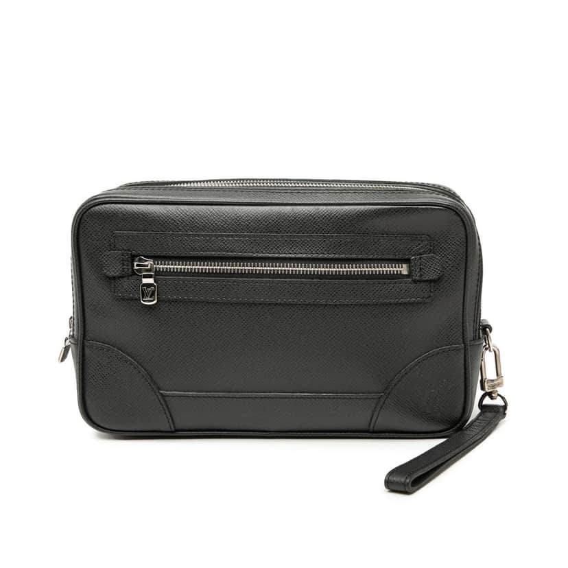 Louis Vuitton Taiga Neo Pavel Black Leather Very good condition - Front View