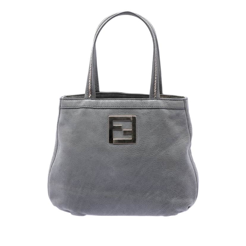 Fendi Nubuck FF Chains Tote Other Leather Very good condition - Front View