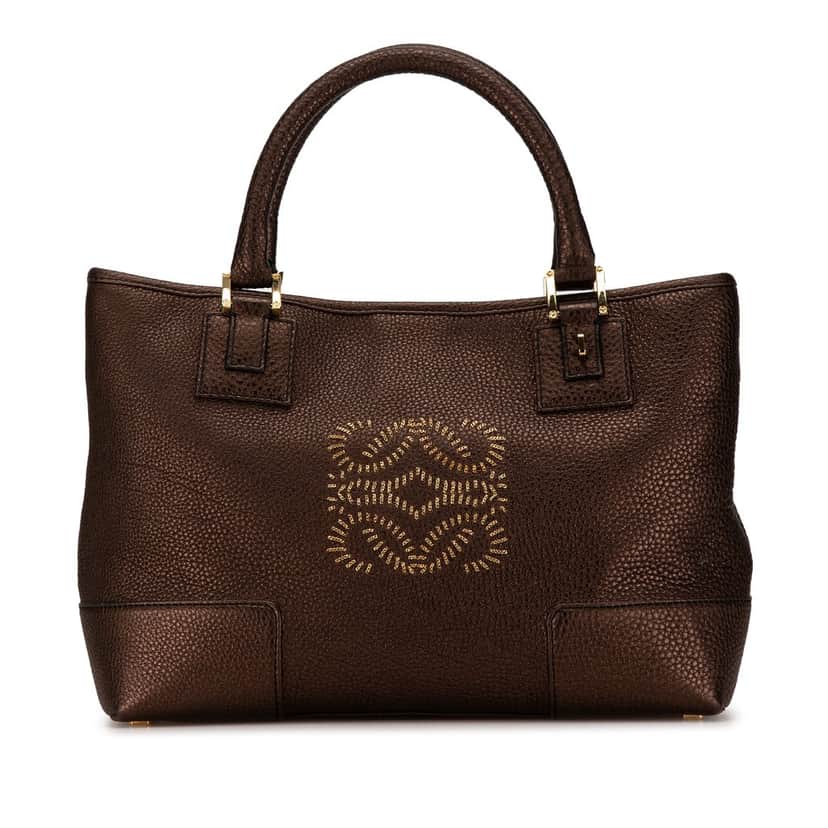 Loewe Fusta Tote Brown Leather Very good condition - Front View