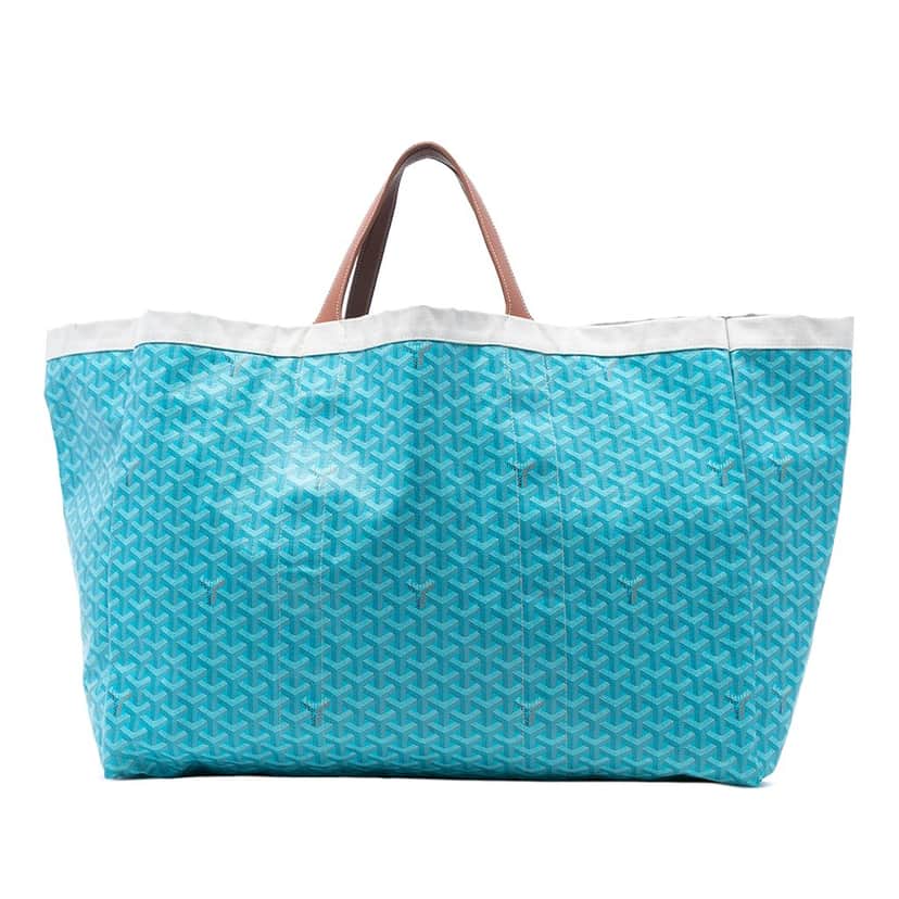 Goyard Goyardine Reversible Belharra Tote Blue Very good condition - Front View