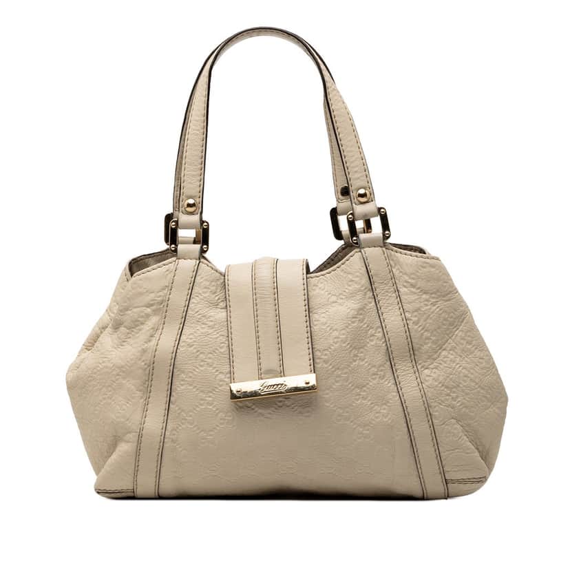 Gucci Guccissima New Ladies Tote White Leather Very good condition - Front View