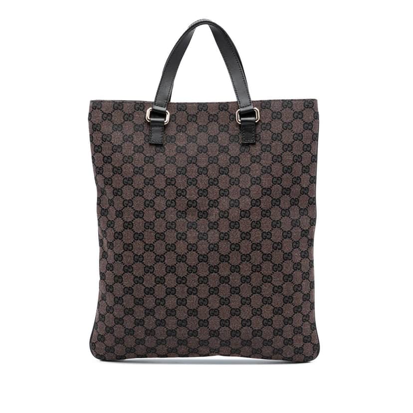 Gucci GG Canvas Tote Brown Very good condition - Front View