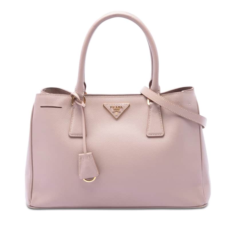 Prada Medium Saffiano Lux Galleria Tote Pink Leather Very good condition - Front View