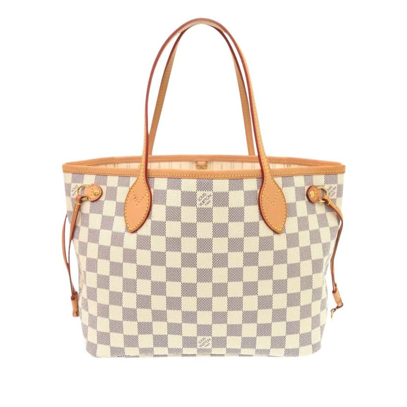 Louis Vuitton Damier Azur Neverfull PM White Very good condition - Front View