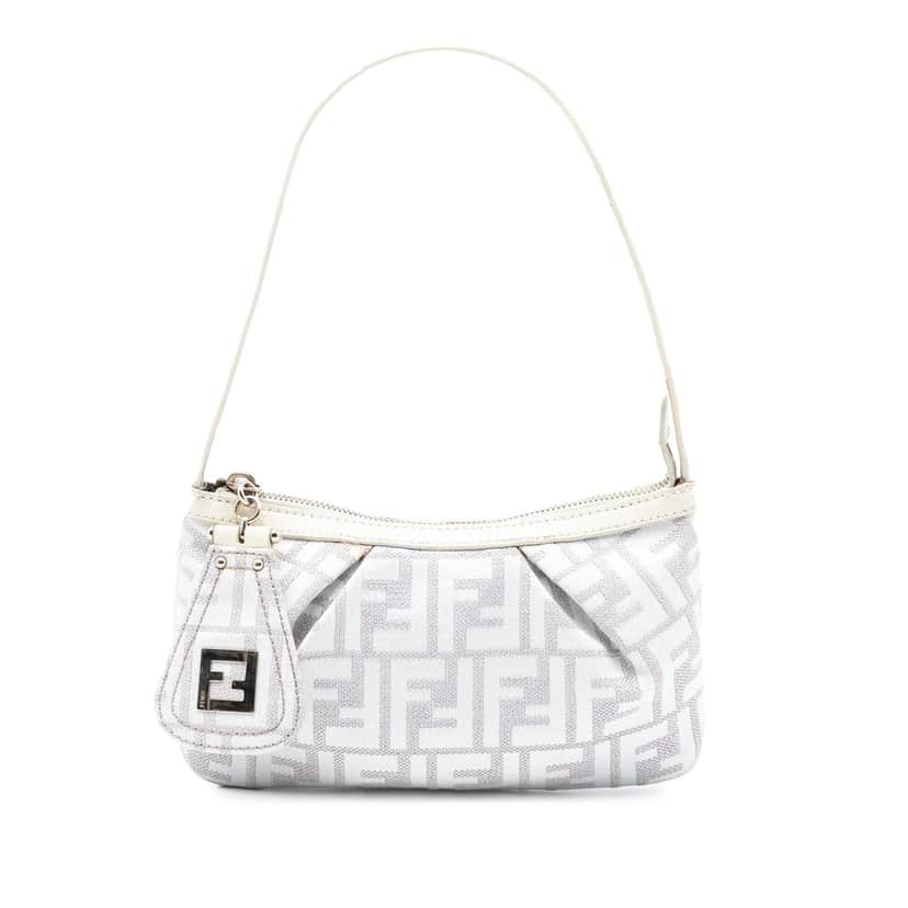 Fendi Zucca Canvas Pochette Purple Very good condition - Front View