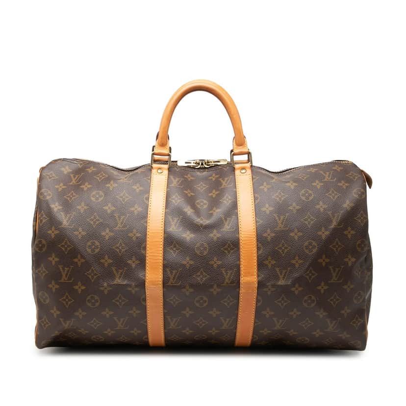 Louis Vuitton Monogram Keepall 50 Brown Good condition - Front View