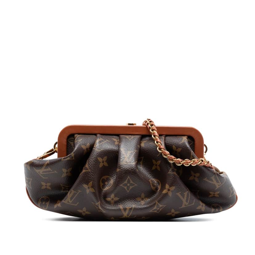 Louis Vuitton Monogram Reverse Boursicot EW Brown Very good condition - Front View