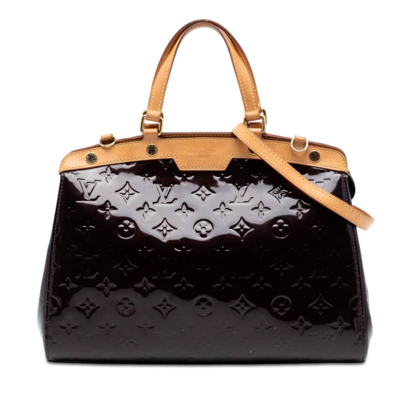 Louis Vuitton Monogram Vernis Brea MM Purple Leather Very good condition - Front View