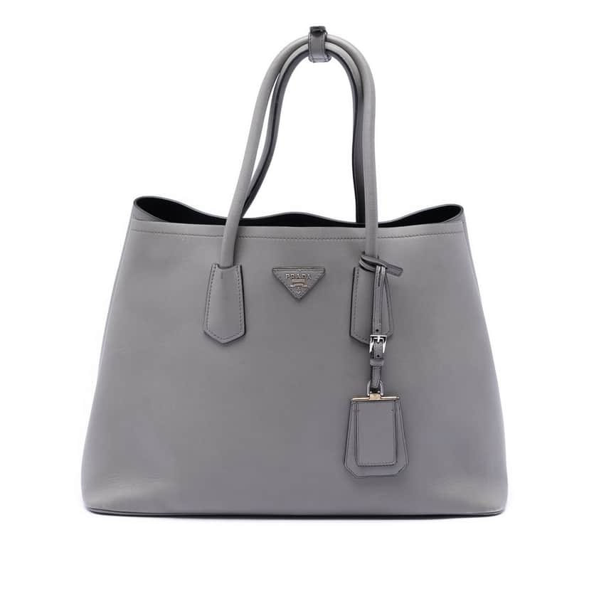 Prada Large City Calf Double Satchel Other Leather Very good condition - Front View