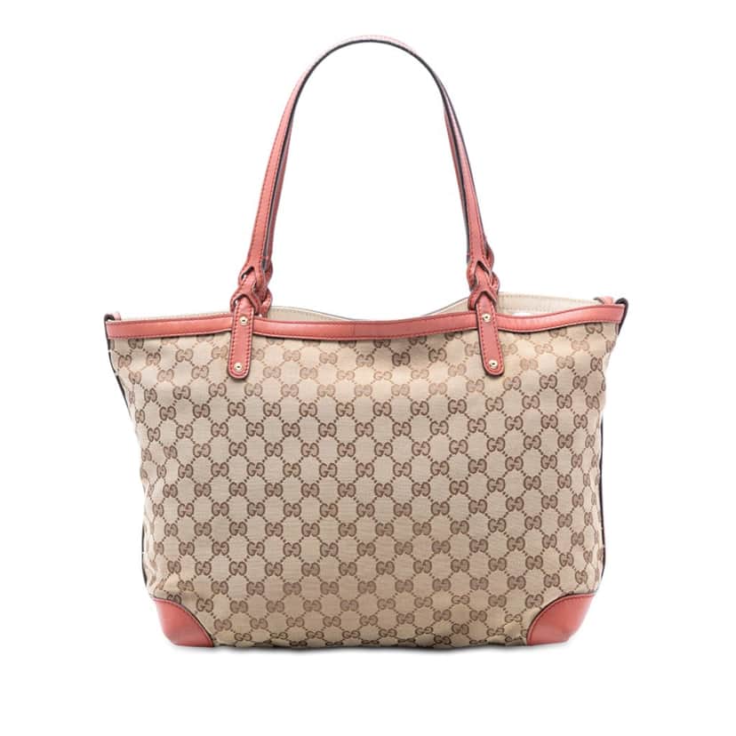 Gucci Medium GG Canvas Craft Tote Beige Very good condition - Front View