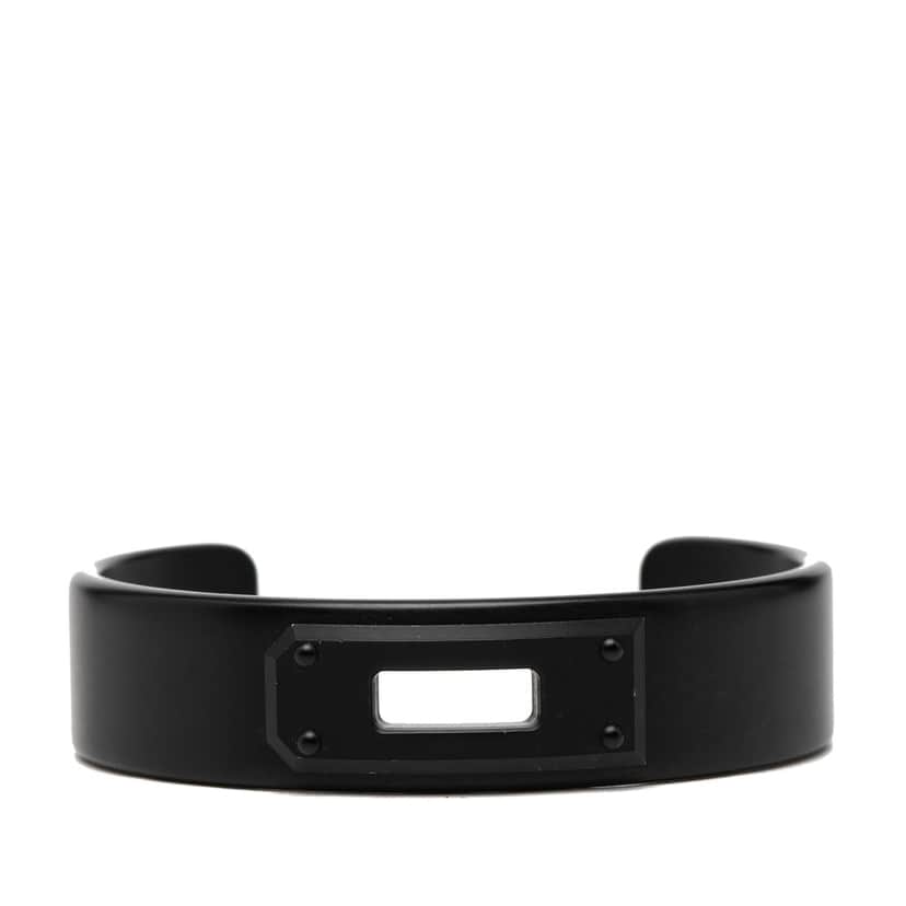 Hermès Aluminum So Black Kelly Bracelet T5 Black Metal Very good condition - Front View
