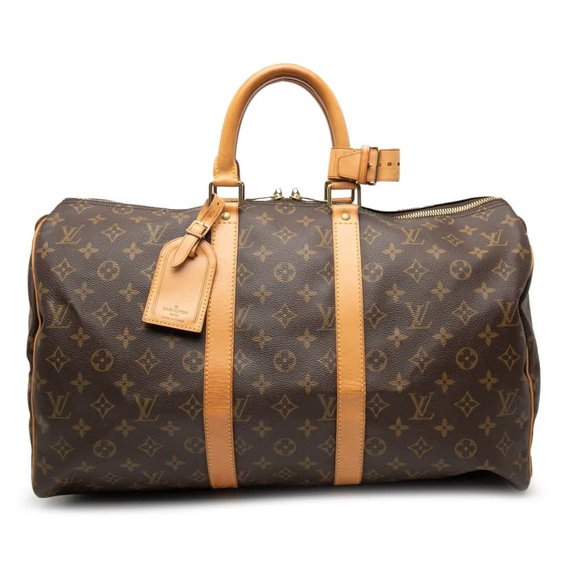 Louis Vuitton Monogram Keepall 45 Brown Good condition - Front View