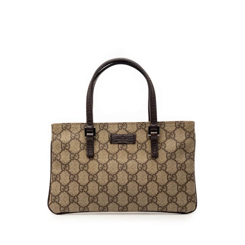 Gucci GG Supreme Handbag Beige Very good condition - Front View