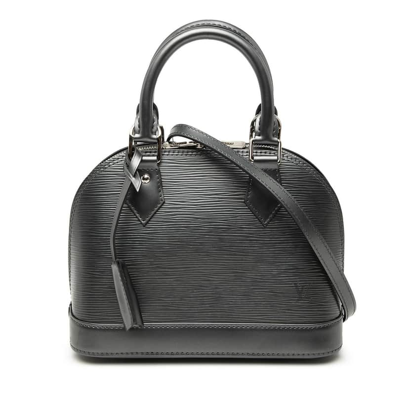 Louis Vuitton Epi Alma BB Black Leather Very good condition - Front View