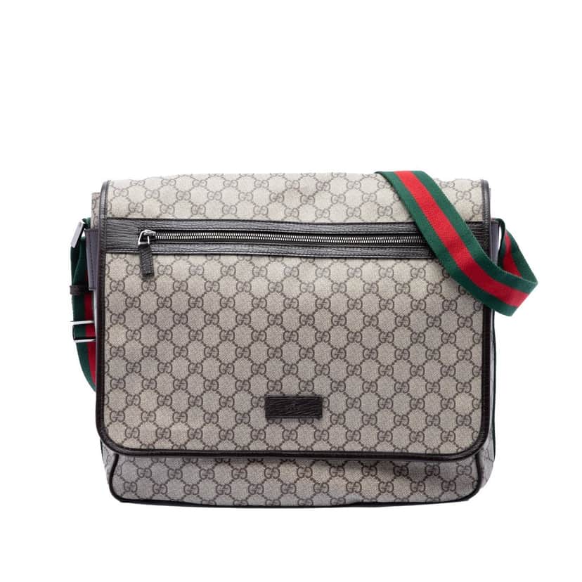 Gucci GG Supreme Web Crossbody Beige Very good condition - Front View