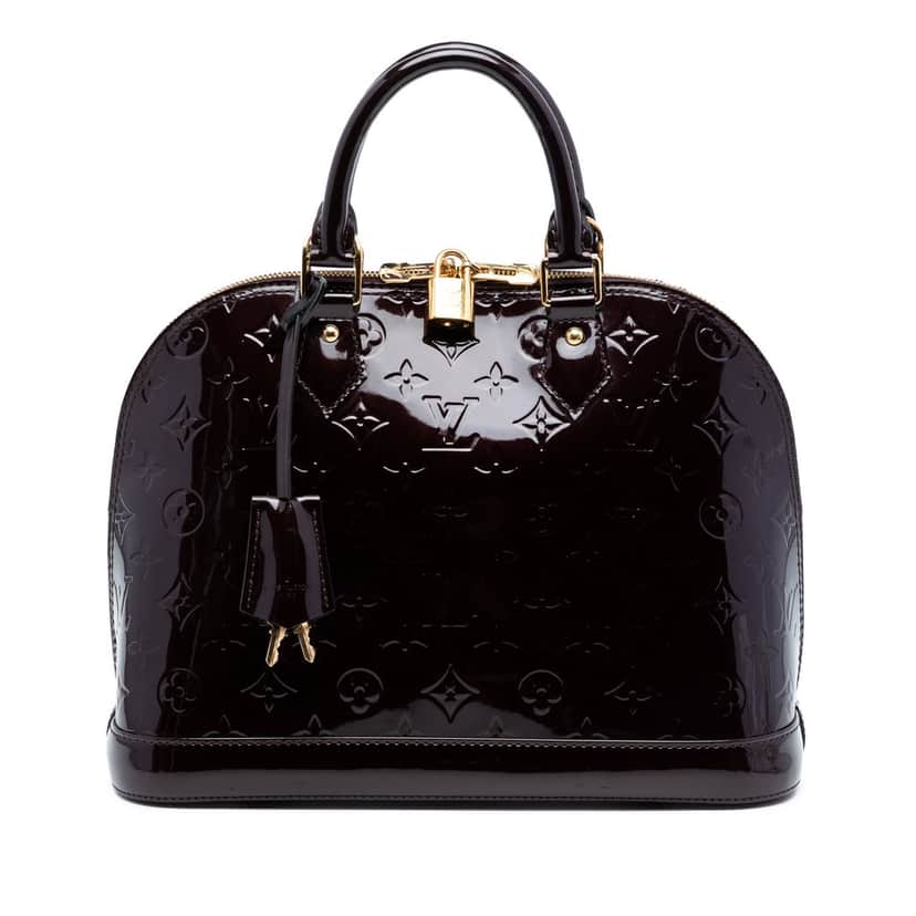 Louis Vuitton Monogram Vernis Alma PM Purple Leather Very good condition - Front View