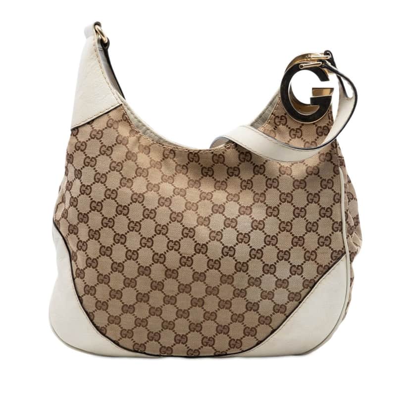 Gucci GG Canvas Charlotte Crossbody Beige Very good condition - Front View