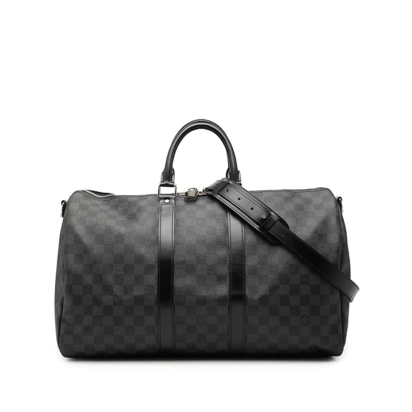 Louis Vuitton Damier Graphite Keepall Bandouliere 45 Black Very good condition - Front View