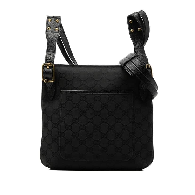 Gucci GG Canvas Crossbody Black Very good condition - Front View