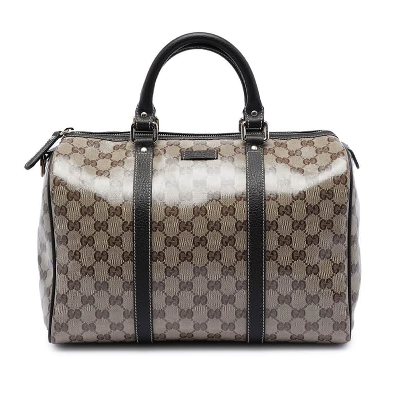 Gucci Medium GG Crystal Joy Boston Bag Beige Very good condition - Front View