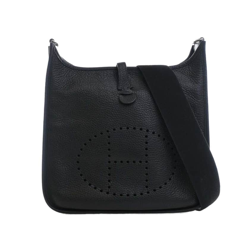 Hermès Clemence Evelyne 29 Black Leather Very good condition - Front View