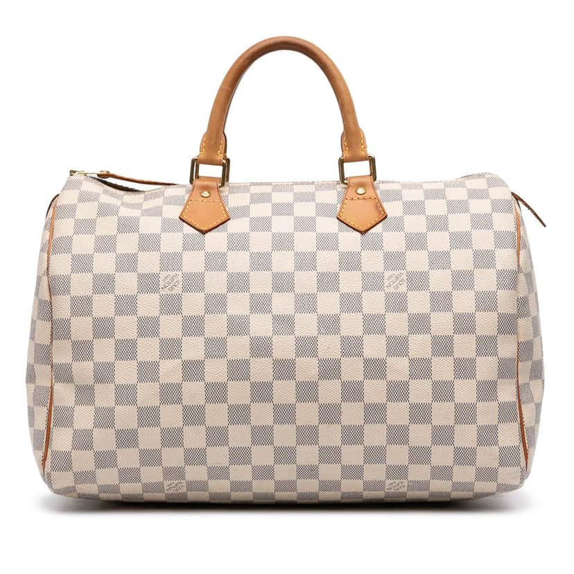 Louis Vuitton Damier Azur Speedy 35 White Very good condition - Front View