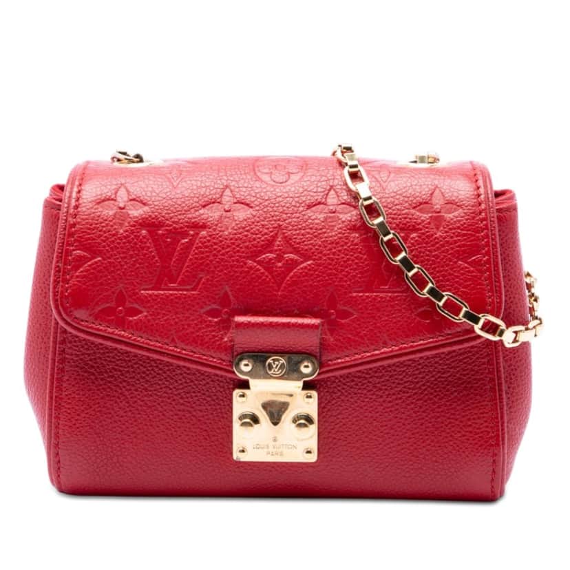 Louis Vuitton Monogram Empreinte Saint Germain BB Red Leather Very good condition - Front View