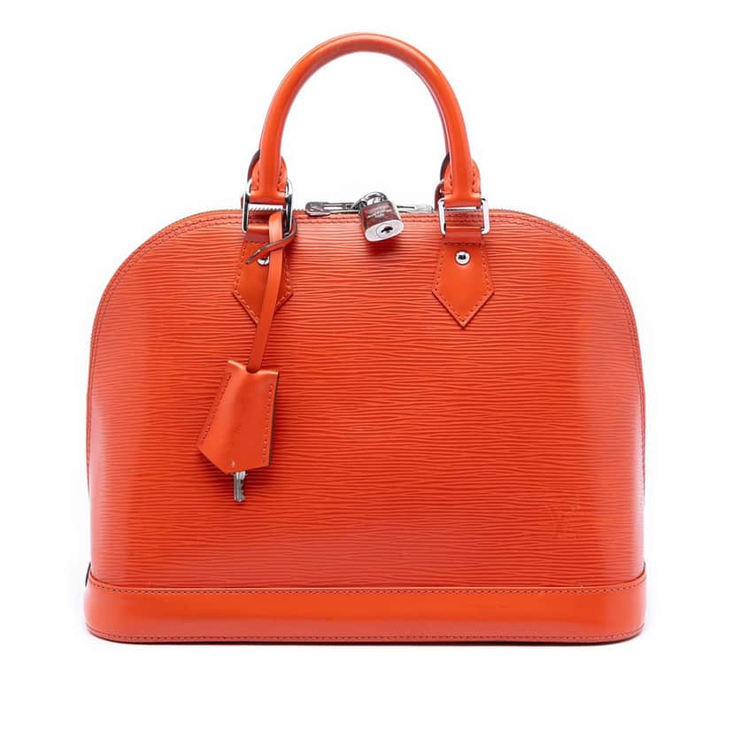 Louis Vuitton Epi Alma PM Orange Leather Very good condition - Front View
