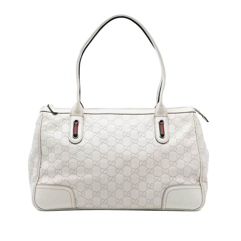 Gucci Guccissima Princy Tote White Leather Very good condition - Front View