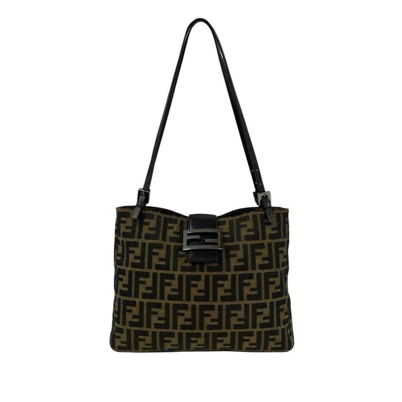 Fendi Zucca Canvas Tote Brown Very good condition - Front View