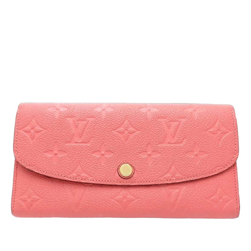Louis Vuitton Monogram Empreinte Emilie Wallet Pink Leather Very good condition - Front View