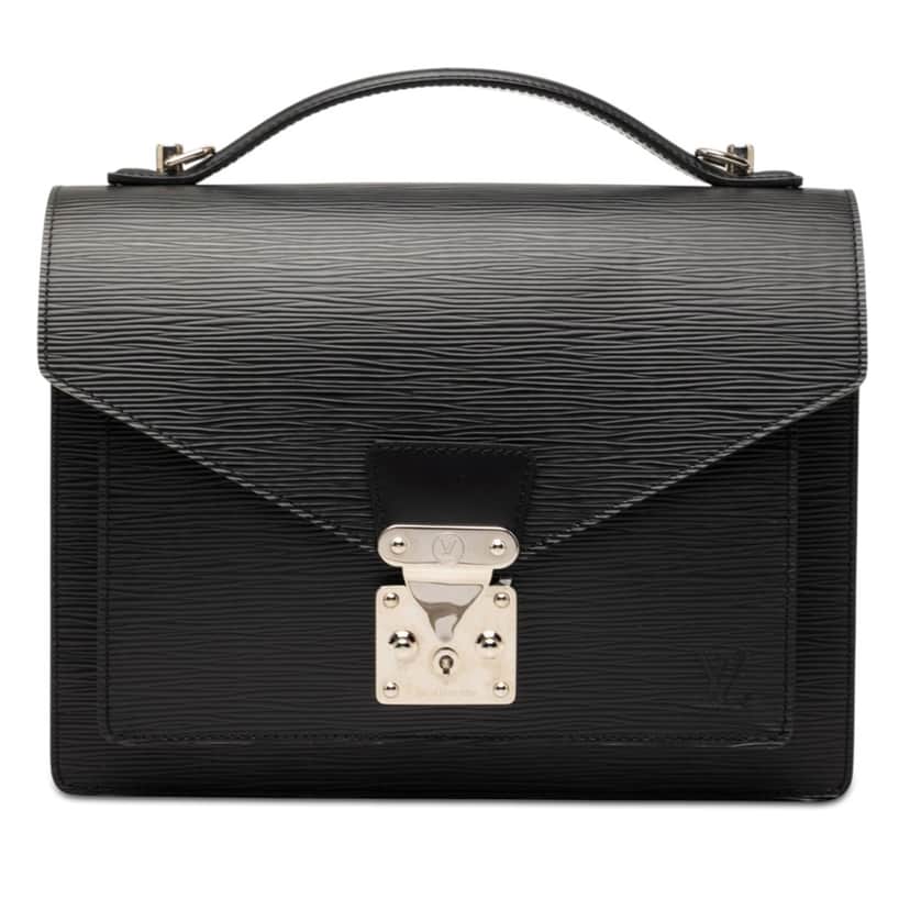 Louis Vuitton Epi Monceau 28 Black Leather Very good condition - Front View