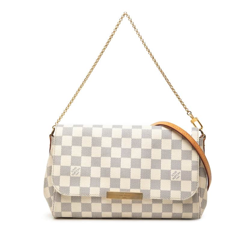 Louis Vuitton Damier Azur Favorite MM White Very good condition - Front View