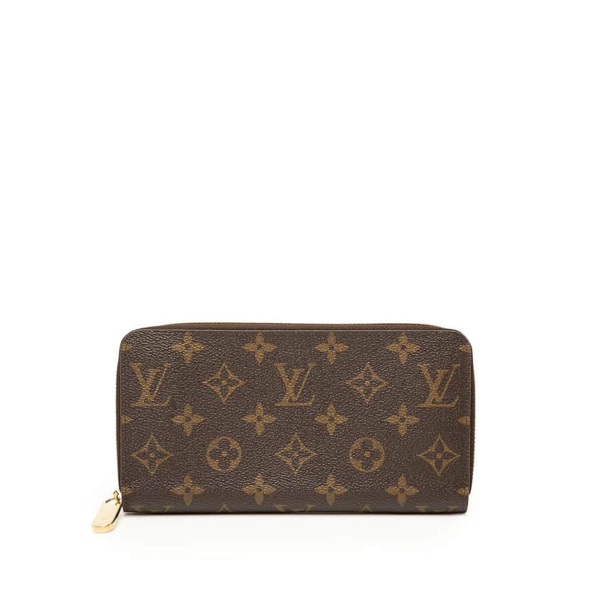 Louis Vuitton Monogram Zippy Long Wallet Brown Very good condition - Front View