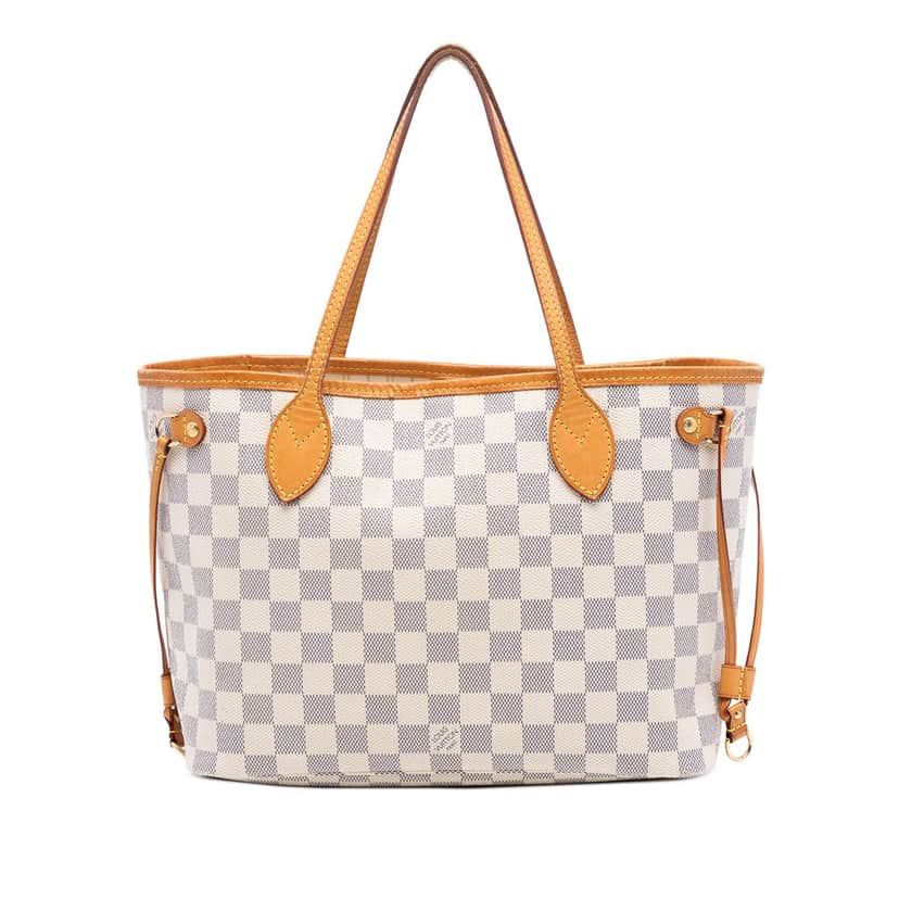 Louis Vuitton Damier Azur Neverfull PM White Very good condition - Front View