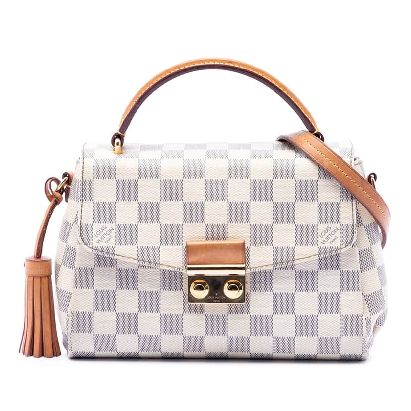 Louis Vuitton Damier Azur Croisette White Very good condition - Front View