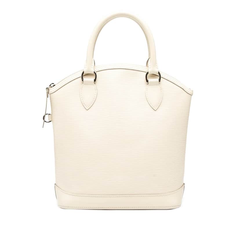 Louis Vuitton Epi Lockit Vertical White Leather Very good condition - Front View