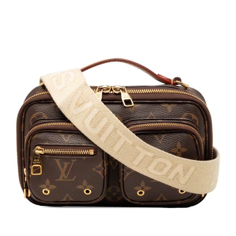 Louis Vuitton Monogram Utility Satchel Brown Very good condition - Front View