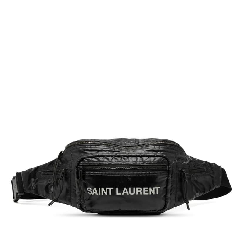 Saint Laurent Nylon Nuxx Belt Bag Black Good condition - Front View