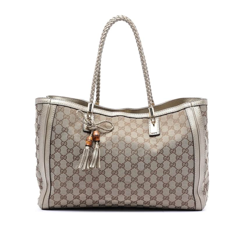 Gucci Medium GG Canvas Bella Tote Beige Very good condition - Front View