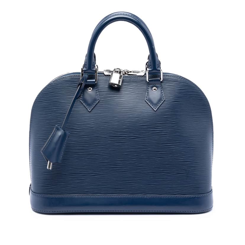Louis Vuitton Epi Alma PM Blue Leather Very good condition - Front View