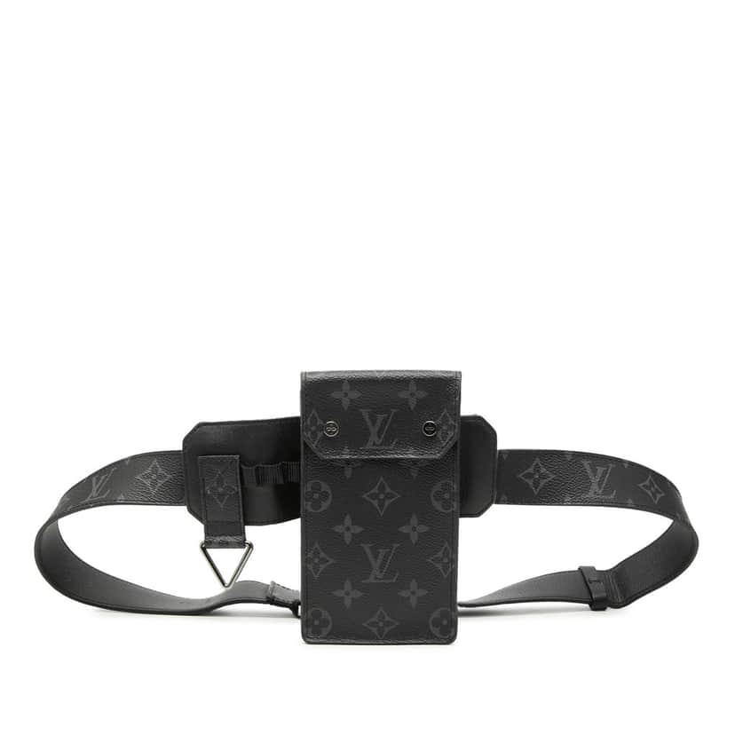 Louis Vuitton Monogram Eclipse Utility Belt Bag Black Very good condition - Front View