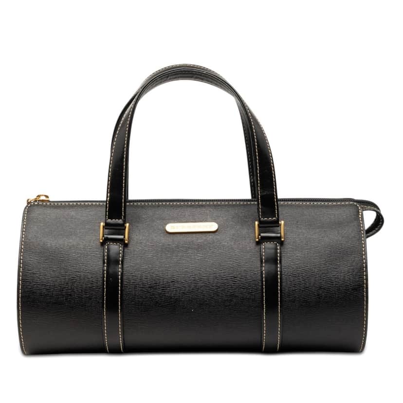 Burberry Leather Handbag Black Leather Very good condition - Front View