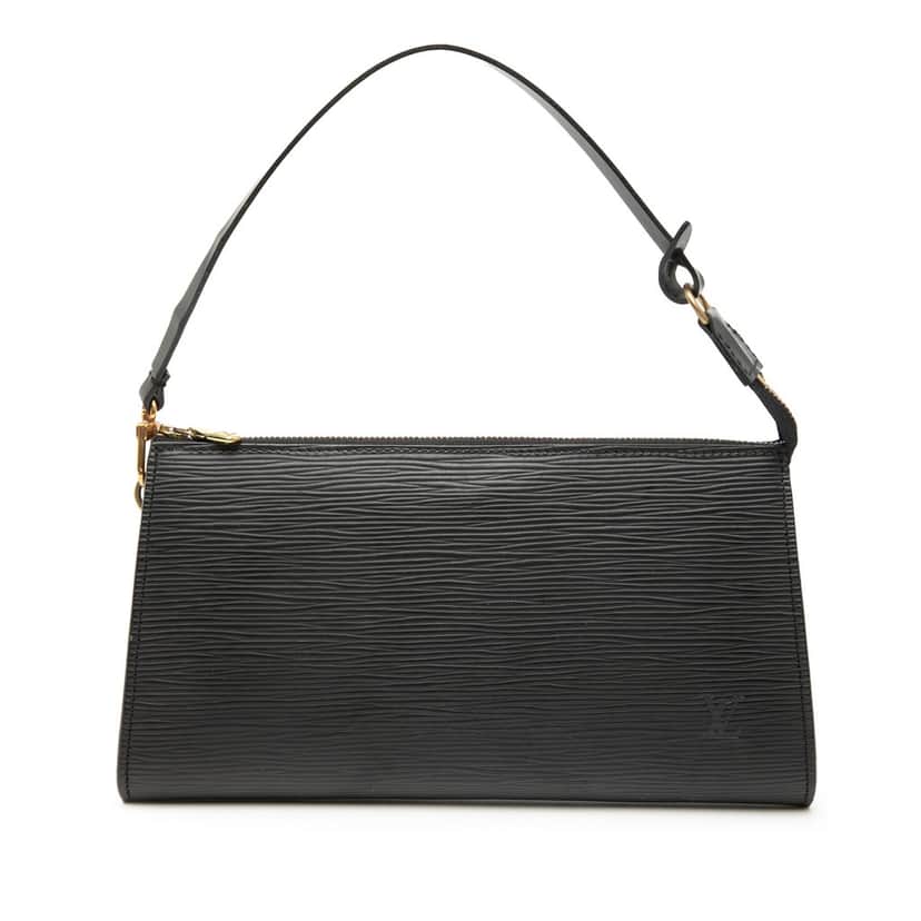 Louis Vuitton Epi Pochette Accessoires Black Leather Very good condition - Front View