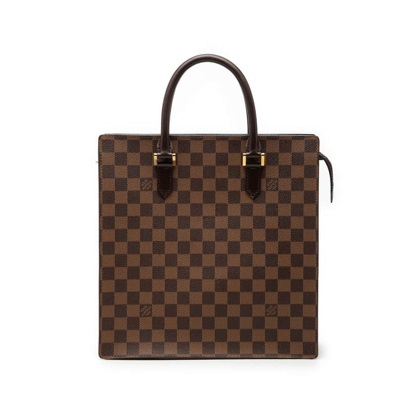 Louis Vuitton Damier Ebene Venice Sac Plat Brown Very good condition - Front View