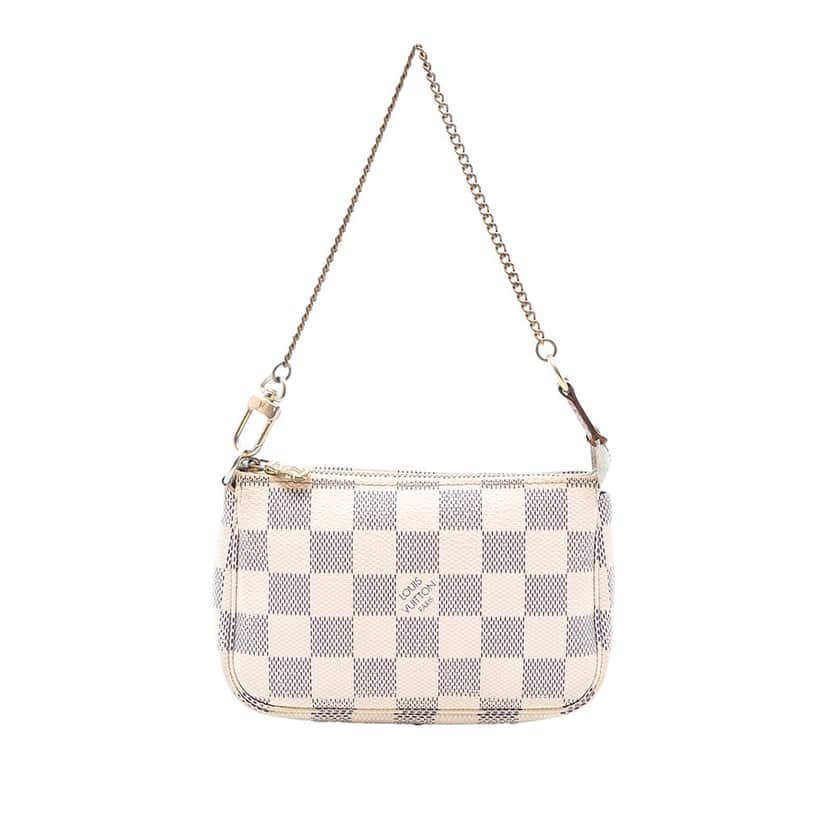 Louis Vuitton Damier Azur Mini Pochette Accessoires White Very good condition - Front View