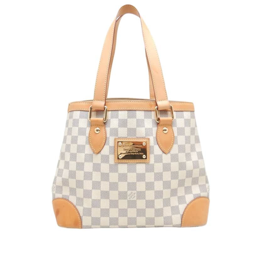 Louis Vuitton Damier Azur Hampstead PM White Very good condition - Front View